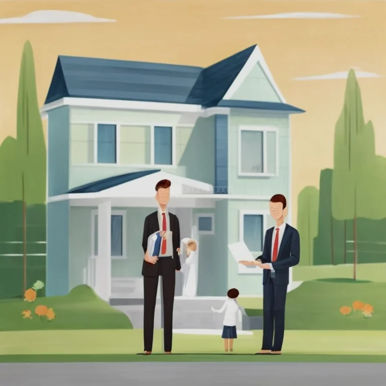 Team reviewing property documents in office